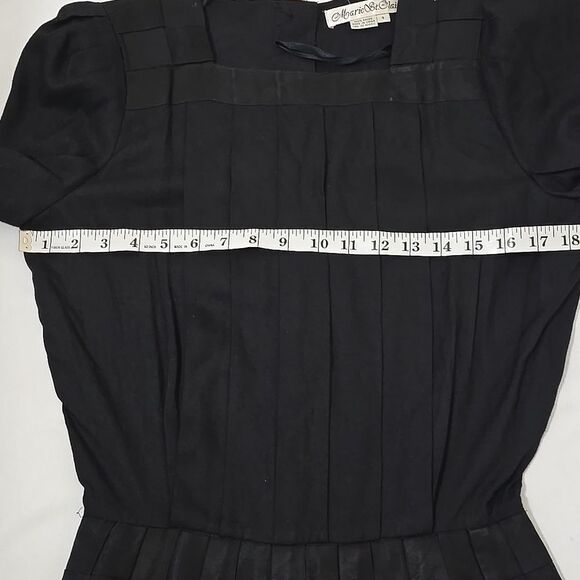 Marie St. Claire Vintage Whitchy Elegant Black Dress 4 - Picture 6 of 14